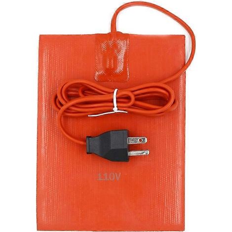 Tapis chauffant en silicone pour moteur de voiture, bac chauffant pour réservoir d'huile de camion, 15 x 20 cm - États-Unis (1/4)