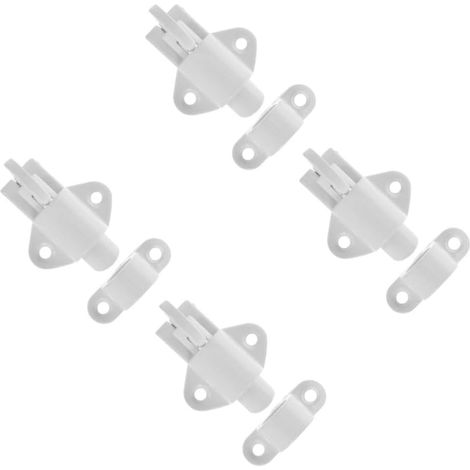 4ensembles Verrou à Ressort Automatique Lot De Système De Verrouillage Simple Pour Portes Fenêtres Et Armoires Installation Facile Sans Outils Résistant Et