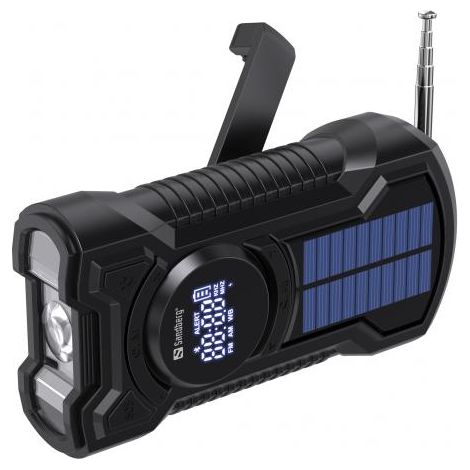 Radio da campeggio solare Sandberg All-in-1, dinamo da 5000 mAh, 421-03