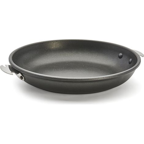Poêle 28 cm fonte alu antiadhésive longue durée induction poignée amovible fabriquée en Europe (1/2)