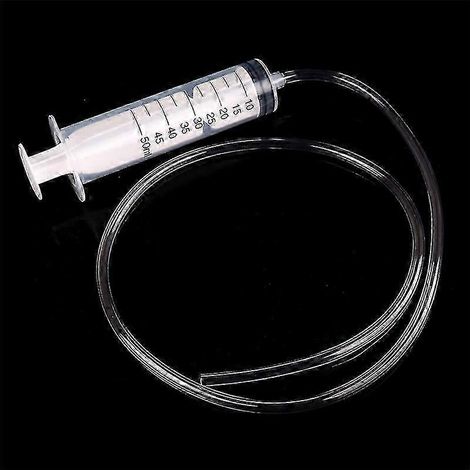 Seringue en plastique de 50 ml avec tube de 80 cm de long - Outil médical pour laboratoire hydroponique (1/4)