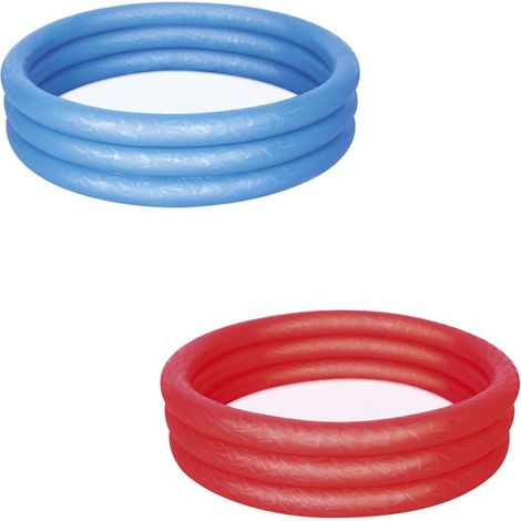 Piscina autoportante gonfiabile a 3 anelli per bambini con kit di riparazione 51025 Bestway - 152x30 cm - Capacità 282 litri