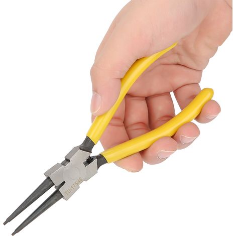 Pince à circlips courbée 7 pouces, acier inoxydable, outil mécanique de retenue pour bagues, TU-175HS (1/4)