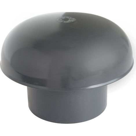 First Plast CDVM100A Cappello di Ventilazione Testa Esalatore, Nero, diametro 100 mm (1/4)