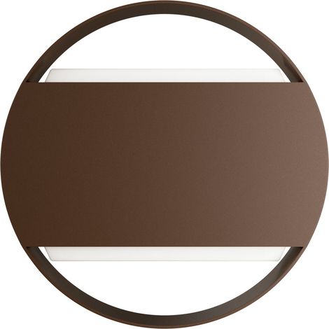 Applique Murale Led Double Clos Wall 16W, Orientable 120°, Sélecteur Cct (3000K/4000K/5000K), Ip65 Ik08, Finition Corten - Beneito & Faure (1/5)