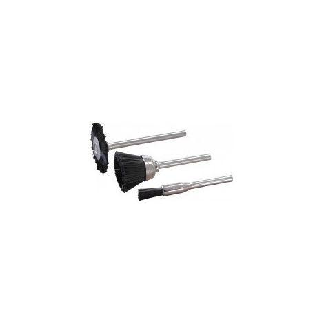 MAXICRAFT 3 brossettes nylon (roue, cuvette et pinceau)
