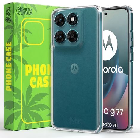 Custodia UrbanPalm per Motorola Moto G77, silicone, trasparente (1/5)