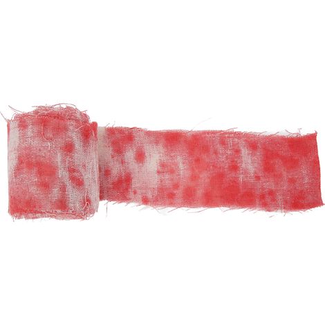 Bandage sanglante Halloween cosplay fête, gaze élastique douce imitation sang, décoration maison hantée, accessoires de déguisement (1/5)
