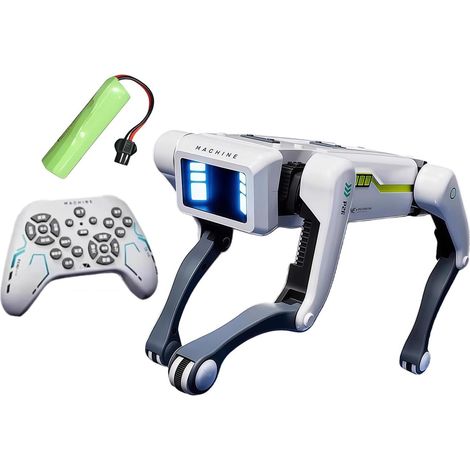Chien robotique intelligent avec apprentissage adaptatif de la poignée de main pour un compagnon émotionnel dans le divertissement AI Handshake Robot Dog