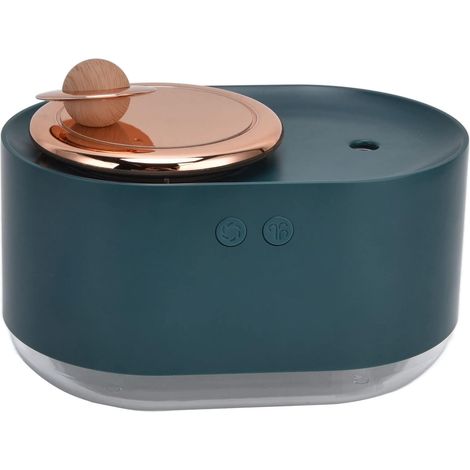 NineClouds Humidificateur d'air, 2 en 1 rotatif Planet Mute Spray humidificateur USB charge sans fil avec LED (vert) (1/5)
