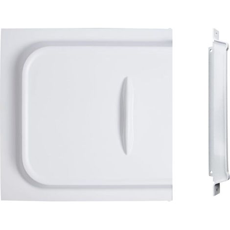 Porte coulissante pour camping-car, blanche, 30 cm (12 pouces), panneau unique avec butée de coulissement, convient aux camping-cars. (1/5)