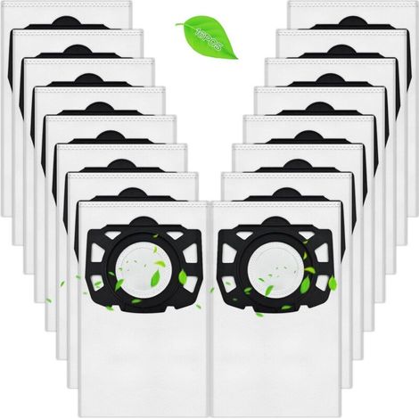Sac Aspirateur Kärcher, Compatibles avec WD4, WD5, WD6, WD5P, WD6P, MV 4, MV 5, MV 6 Filtration Haute Efficacité, Étanchéité Anti-Poussière, Compatible avec Kärcher 2.863-006.0 (16) (1/5)