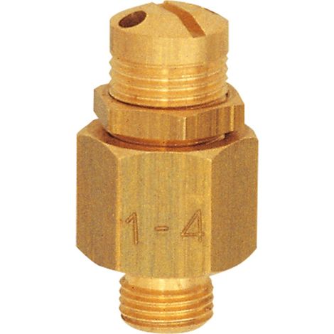 Riegler Mini-Abblasventil, Messing, G 1/4, Ansprechdruck 0,5 - 1,0 bar (1/3)