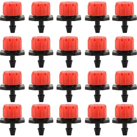 100PCS Goutteurs Irrigation Goutte Goutte dripper, Buses de Gicleurs metteur Jardin, Arrosage Goutte Goutte Automatique 360 Rglable (1/5)