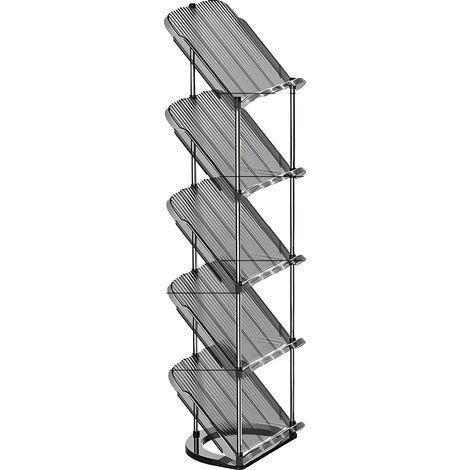 Rangement à chaussures, Design vertical, Solution de stockage compacte, Gris Clair (1/2)