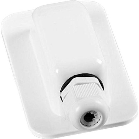 Passe-câble de Toit Camping-Car, Support de Boîte d'entrée de Câble, Presse-étoupe Entrée de Câble Monotrou de Protection UV de Panneau Solaire étanche, pour Camping-Car Bateaux Caravanes(Blanc) (1/5)