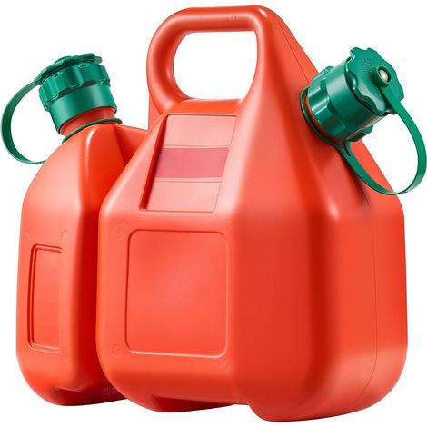 Conteneur de carburant 6 L avec bec verseur et conteneur d'huile 1,9 L, étanche, portable, pour voitures et motos (1/5)