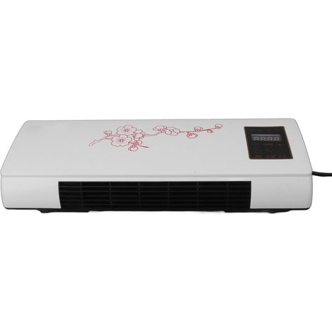 Radiateur soufflant mural silencieux 220V avec télécommande, prise EU, portable pour salle de bain et chambre (1/5)