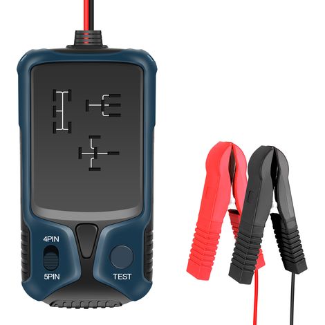 Testeur de relais automatique, vérificateur de batterie 12 V, outil de diagnostic de relais de voiture universel, détecteur de tension (1/5)