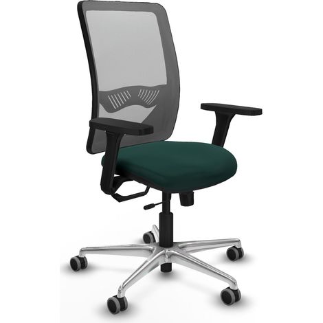 Chaise ergonomique piqueras y crespo Zulema gris cuir synthétique (1/2)