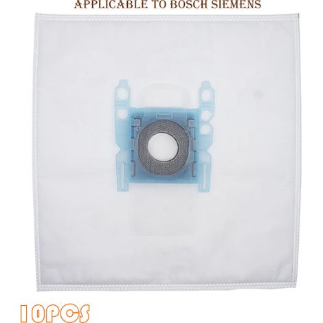 Paquete de 10. Adecuado para aspiradoras Bosch Siemens TIPO G, bolsas de polvo de alta eficiencia, bolsas de basura, accesorios. (1/4)