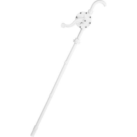 Fasspumpe, Handkurbelpumpe, 21 l/min, manuell drehbare Trommelpumpe aus Aluminiumlegierung, Handpumpe für Tanks, manuelle Kraftstoffpumpe, weiß (1/5)
