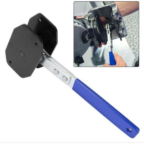 (Bleu)Outil Clé à Cliquet pour Piston de Frein, Clé De Frein Étrier Patin D'installation, Outil Presse à Main Accessoires pour La Réparation Voiture, Épandeur De Piston Rotatif à 360 Degrés (1/4)