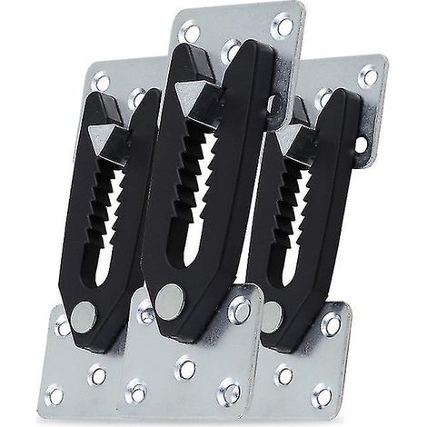Lot de 2 charnières pour meubles, connecteurs pour canapé, loquets, clips crocodiles, attaches à ressort, accessoires métalliques pour la connexion de canapés d'angle (1/5)