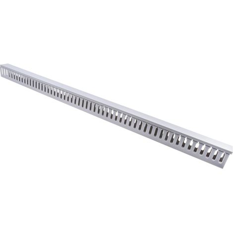 Goulotte de 40 mm x 60mm x 1m, Ouvert, en PVC Gris ( Prix pour Paquet de 4 ) (1/2)