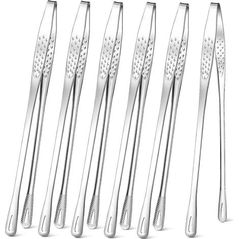 Pinzas para barbacoa de acero inoxidable de 28 cm (11 pulgadas) - Estilo - Pinzas para barbacoa para filetes, ensaladas y cocina al aire libre (1/3)