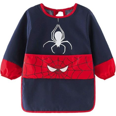 Blouse peinture enfant 3-5 ans, Tablier peinture enfant Imperméable, Tablier Manches Longues Enfant avec Poches pour peinture, faire cuire un gâteau, cuisiner (1/5)