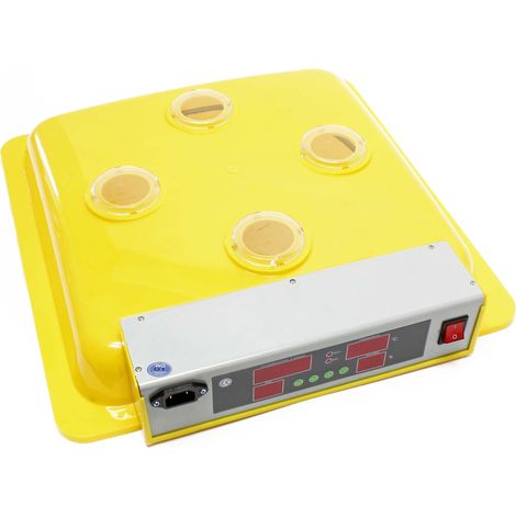 Wiltec Pièce détachée Couvercle pour Couveuse automatique – avec 4 Fenêtres de surveillance, capteurs, ventilateur – pour Appareil à couver Incubateur Couvoir Éclosoir Éleveuse oisillons