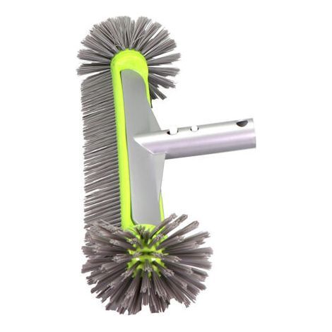 Pool Brush Pool Liner Brush 17.5″, Pool Brush Pool Brush, Detachable Pool Brush Head with Sturdy Bristles Aluminum Handle EZ Clip, Telescopic Pole (1/5)