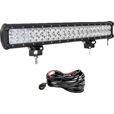 Barre lumineuse, faisceau combiné, construction durable, 1x126w avec kit de câblage (1/2)