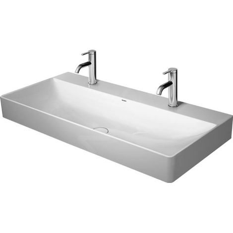 Duravit DuraSquare lavabo pour meuble, 100x47cm, 2 trous pour (1/4)