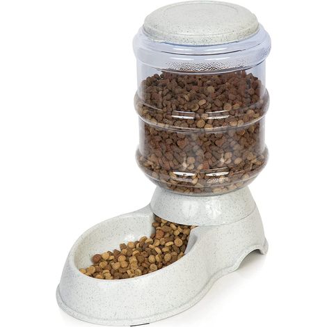 MINKUROW Dispenser Automatico Di Cibo Per Animali Domestici - Qualità Premium, Durevole, Autoerogazione A Gravità, 3,5 Litri (Dispenser Automatico Di Cibo Per Animali Domestici) (1/5)