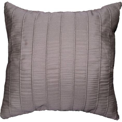 Coussin Jacquard Rayures Crash Lineo Taupe 40 x 40 cm