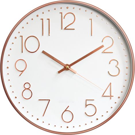 Horloge murale silencieuse à quartz de qualité, sans tic-tac, pour la maison ou le bureau (1/5)