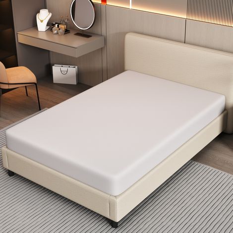 Materasso in schiuma bianco 90x200 cm, ergonomico e traspirante FloraGrace (1/5)