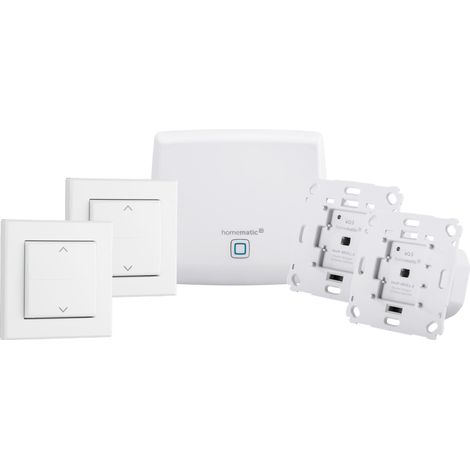 Set di Avviamento Homematic IP per Tende e Persiane, Kit di Automazione Intelligente per Tende e Contraventane, Completo e Facile da Installare, Colore Bianco (1/5)