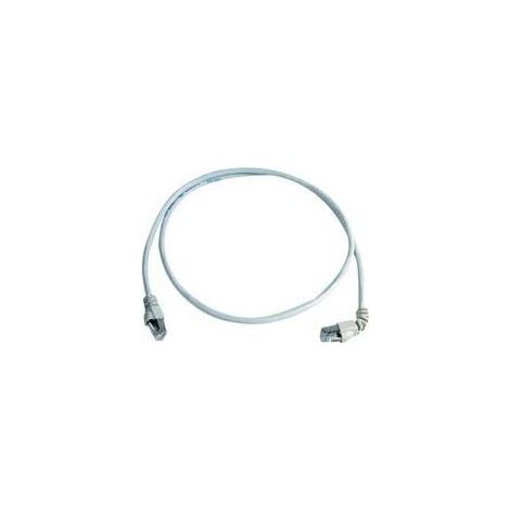 Telegärtner 100008287 RJ45 Patchkabel CAT 6a S/FTP 2.00 m Grau Flammwidrig, mit Rastnasenschutz 1 St (1/4)