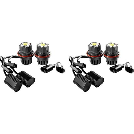 ampoules LED blanches Angel Eyes pour phares, 80 W, 6000 K, pour BMW Série 1, 5 et 7, X3, X5, E39, E53, E60, E66, E87()