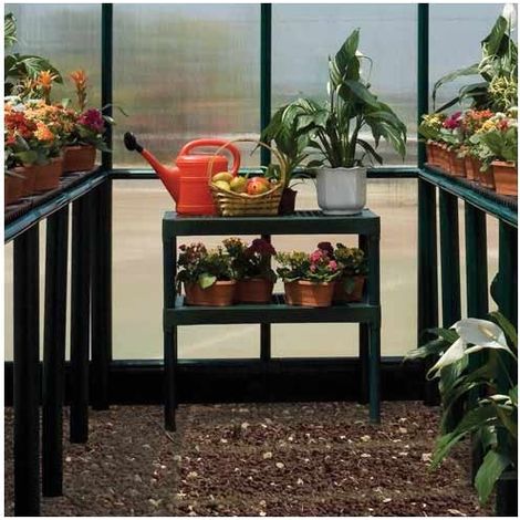 Doubles étagères pour serre de jardin (1/3)
