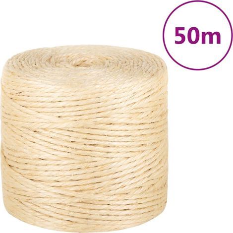 Corde 100 % sisal 4 mm 50 m (1/4)
