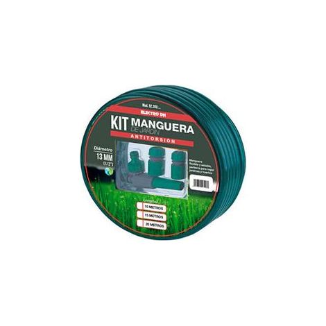 Kit tubo da giardino electro dh verde 15 metri 13 mm