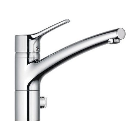 Trendo mitigeur d'évier à branchement multiple acier inox