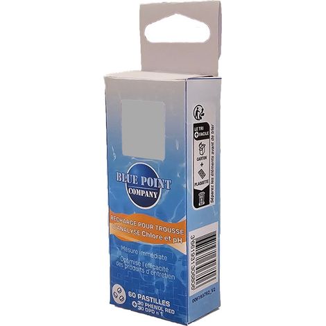 SANS MARQUE Recharge pour trousse d'analyse PH et Chlore, 60 pastilles (1/2)