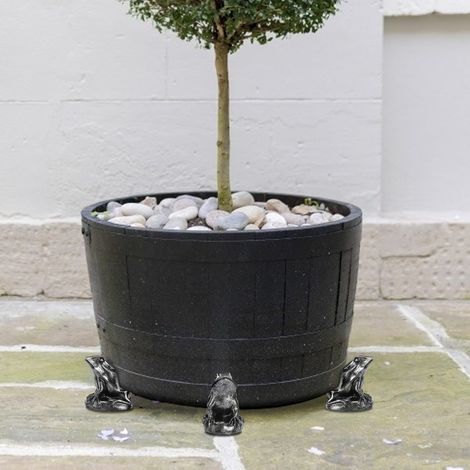 Lot de 6 pieds surélevés pour pot de fleurs, aérés et drainants, anti-pourriture des racines, pour chien, jardinage domestique. (1/4)