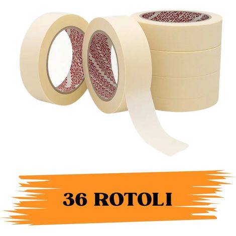 Nastro Adesivo Carta Gommata 25Mmx50m 36 ROTOLI EcoPrice®