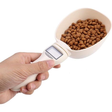 Balance à Cuillère, Balance de Cuisine Numérique, Cuillère à Mesurer Portable pour Aliments pour Animaux de Compagnie, Cuillère à Mesurer électronique pour Aliments pour Chats et (1/5)